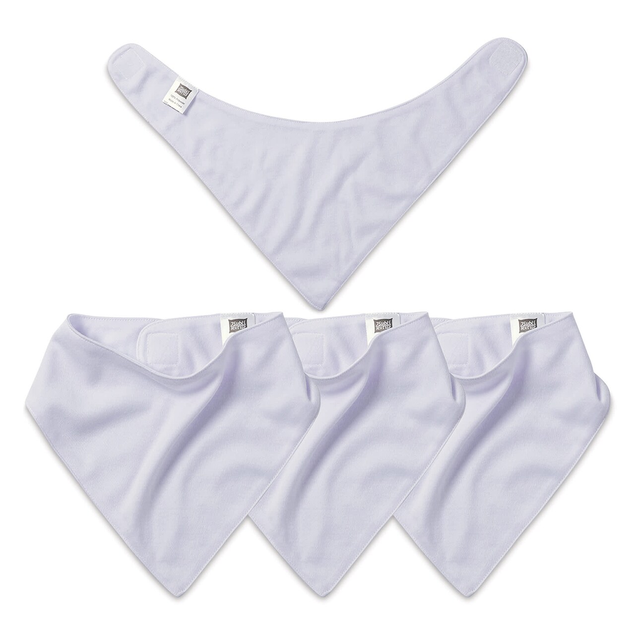 Craft Express Sublimation Printing Baby Products - Bandana, White, Pkg of 4